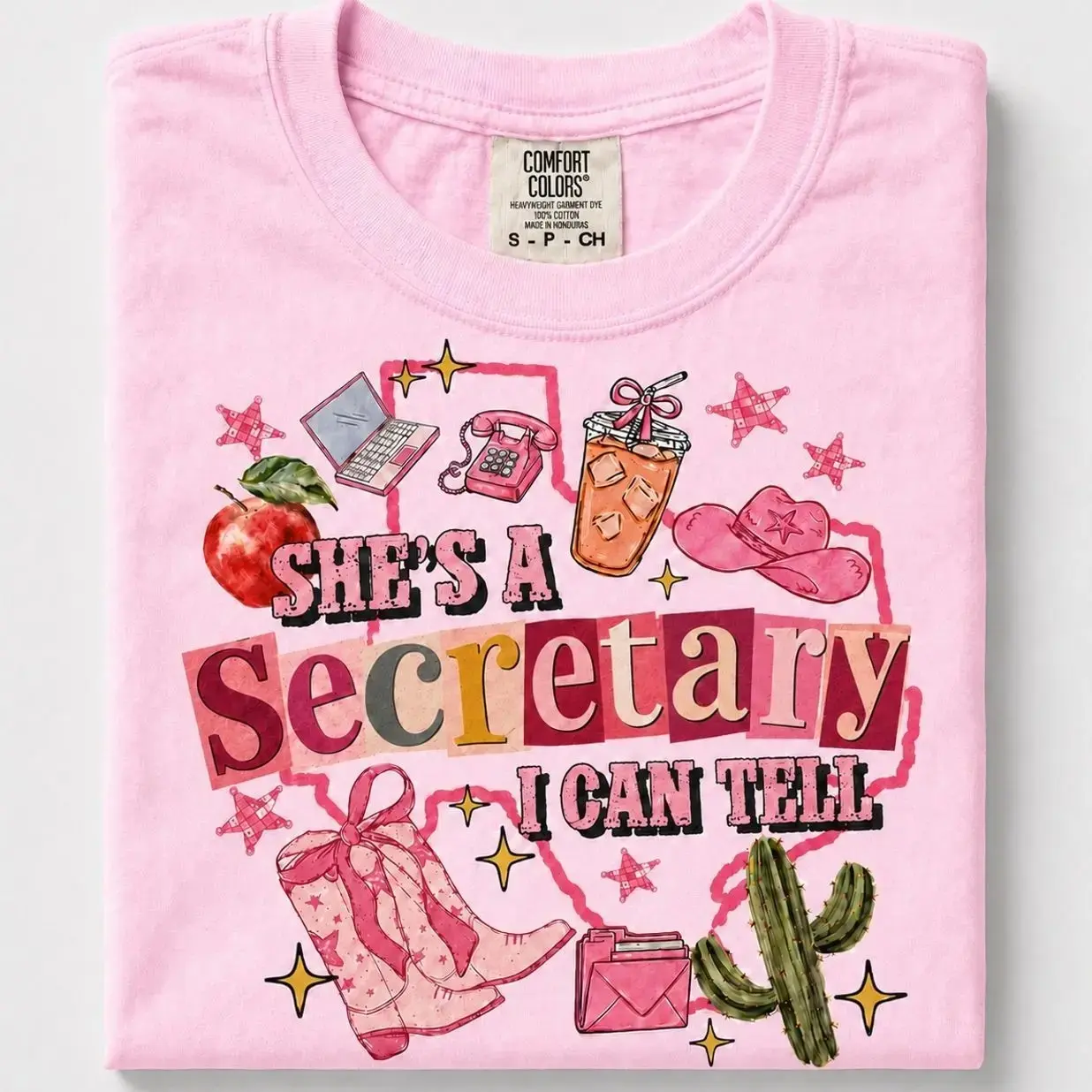 Comfort Colors She's a Secretary I Can Tell T-Shirt, Secretary Appreciation Gift, Administrative Assistant Tee, Office Staff Shirt, School Secretary Gift, Receptionist Tee, Office Worker Shirt