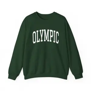 Olympic National Park Sweatshirt, Collegiate Style Crewneck, Mountain Lover Gift, Christmas Gift