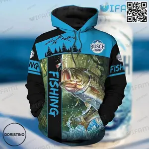 Busch Light Fishing On The River Gift For Beer Lovers Limited Edition 3D Hoodie