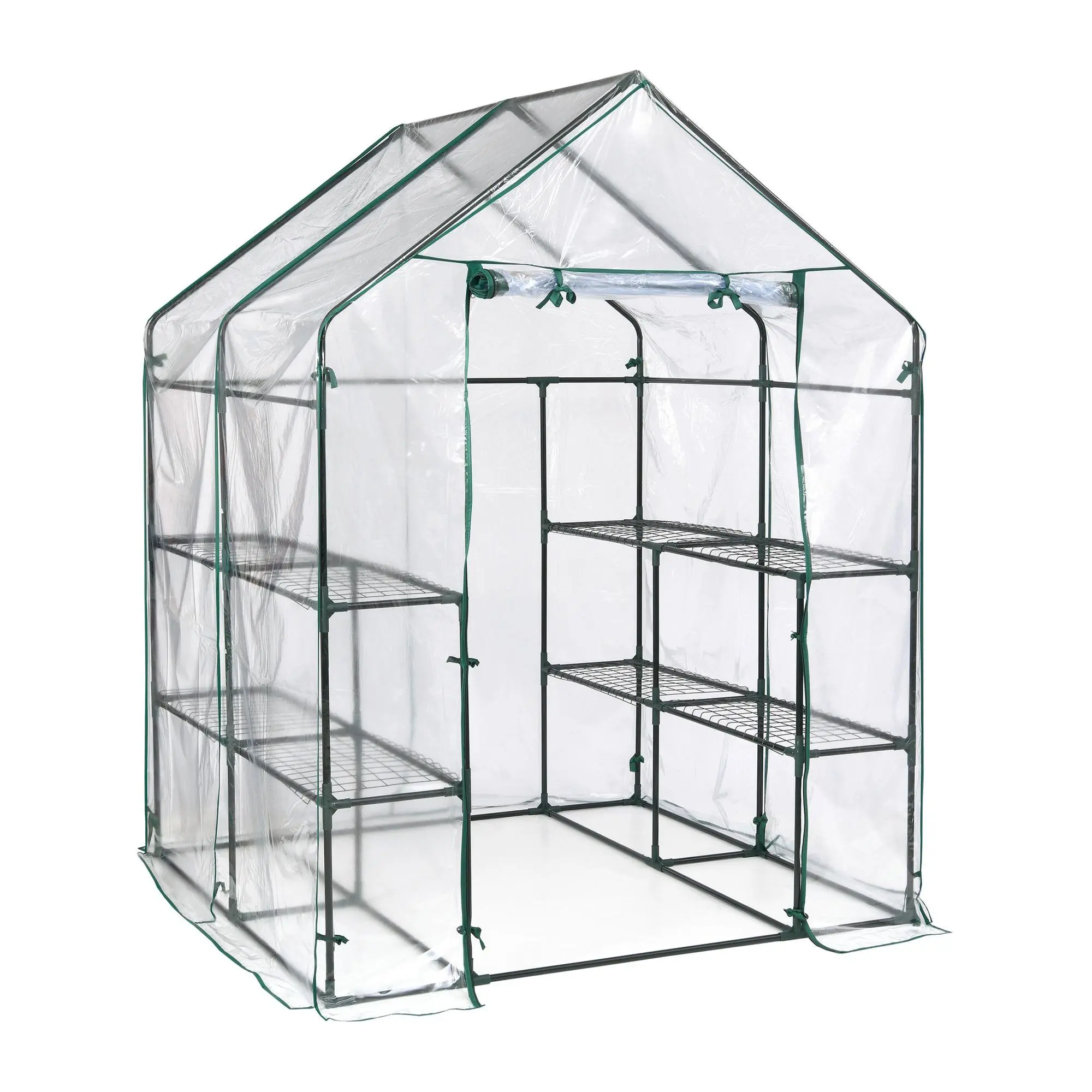 Miracle-Gro Mini Greenhouse 4' 8" x 4' 8" x 6'"