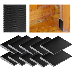 10 count Door Weather Stripping Door Seal Strip,Exterior Door Weather Stripping,Self-Adhesive Door Corner Seals,Draft Stopper Frame Seal Corner  for Weather Protection Isolation of Noise
