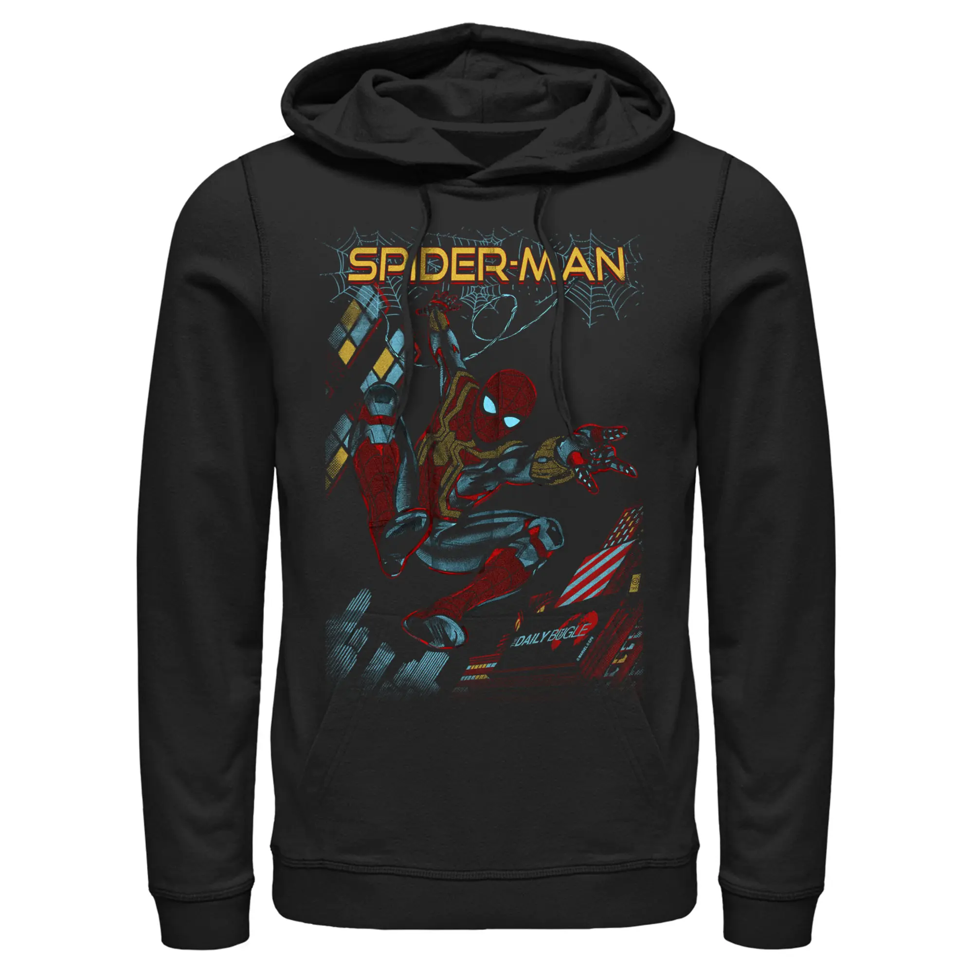 Men's Marvel Spider-Man: No Way Home Slinging Cover Pull Over Hoodie