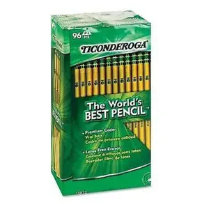 Ticonderoga Woodcase Pencil, HB #2, Yellow Barrel, 96ct.