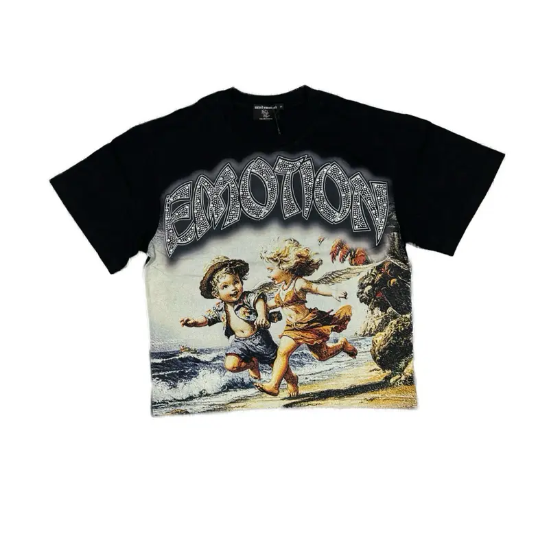 Mixed Emotion / Black “Seaside” Tee