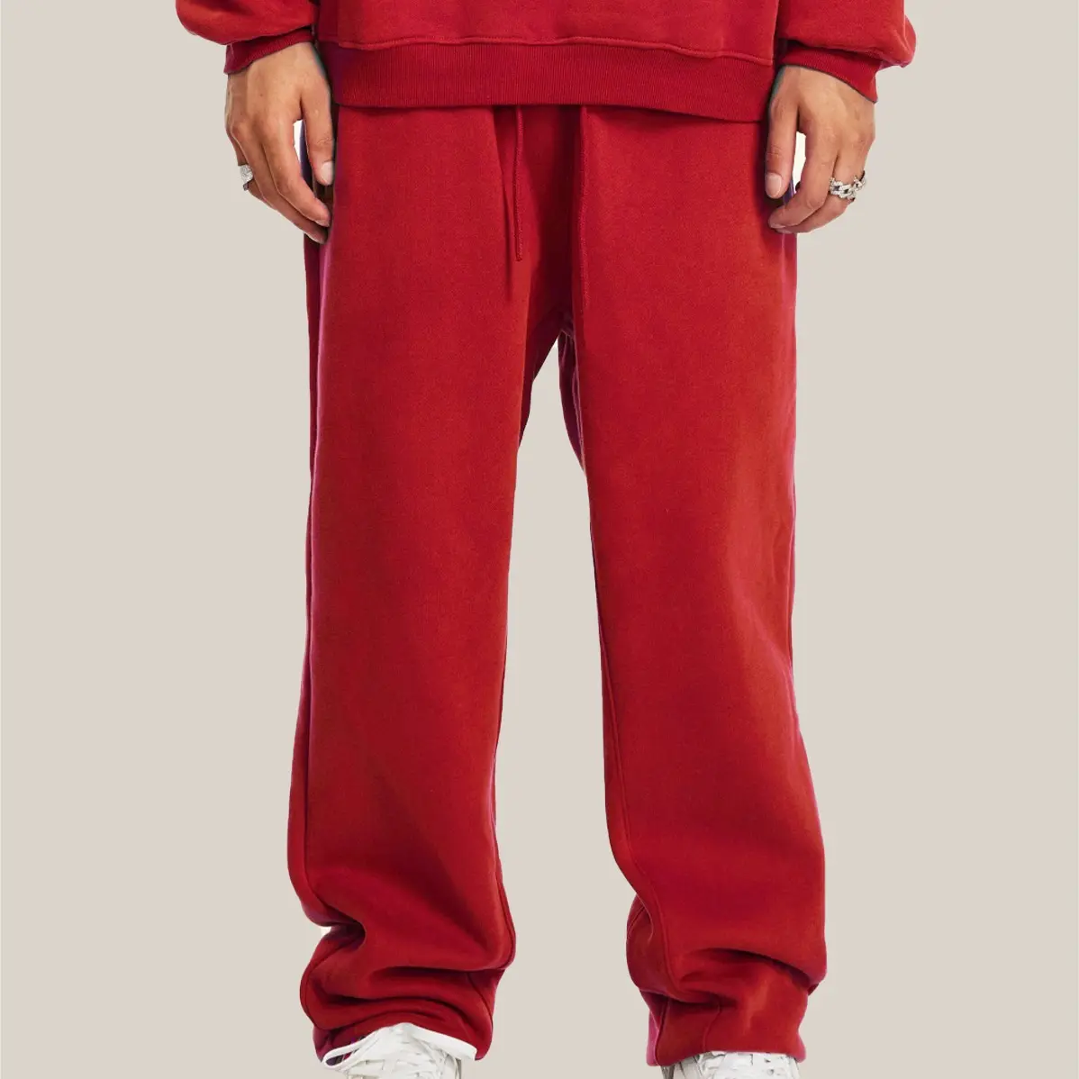 Straight legs-Crimson Red
