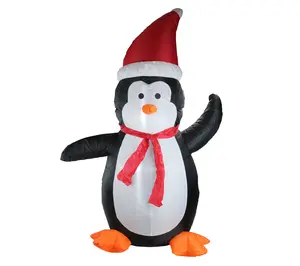 Northlight LED Inflatable Penguin Yard Christmas Decor  4'