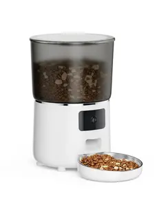 Cryonix Smart Pet Feeder with HD Camera - WiFi App Control, 4L Auto Food Dispenser with Night Vision & Stainless Steel Bowl (US Plug)