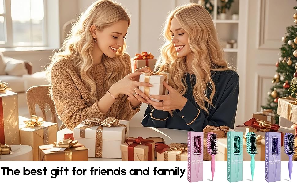 Curly Hair Brush Candybrush Curl Defining Brush for Detangling Shaping and Defining Curls for Women, Men, Wet & Dry Hair (Black)