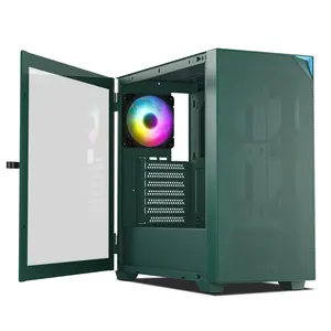VETROO AL800 Full Tower Gaming Case - E-ATX/ATX (AG) with Door-Opening Tempered Glass, Adjustable LED Strip, Pre-Installed ARGB PWM Fan, 40-Series GPU Support