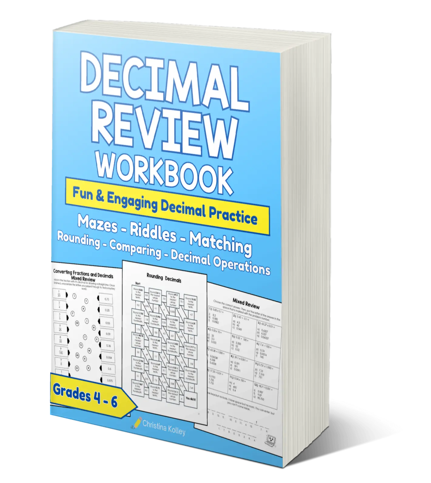Decimal Review Math Workbook