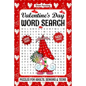 Valentine's Day Large Print Word Search For Adults: Relaxing Valentines Day Themed Word Find Puzzle Book For Seniors, 85 Romantic Season Word Searches With Solutions Paperback – January 1, 2024