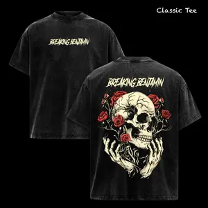 Breaking Benjamin Band Tee Washed – Vintage Heavy Cotton Oversize Unisex Metal Rock Band T-Shirt, Post-Grunge Alternative Rock Streetwear, Retro Y2K Tour Concert Merch Graphic Top for Music Fans