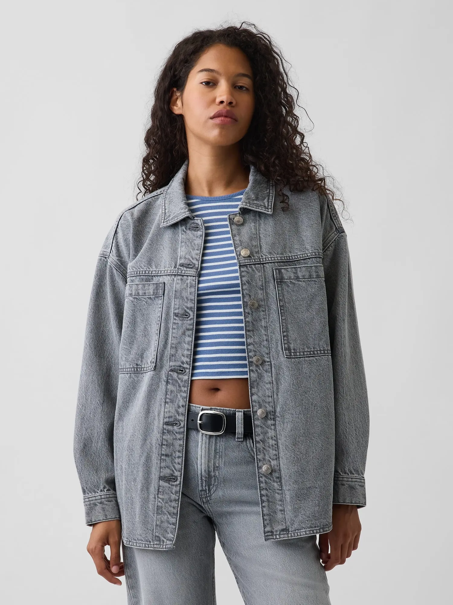 Gap Women's Denim Oversized Shirt Jacket