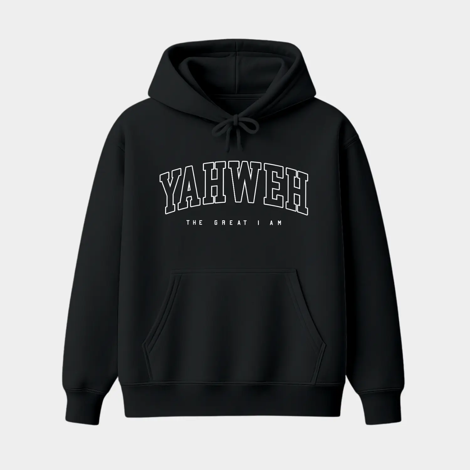 Yahweh The Great I Am Hoodie, Christian Faith Based Pullover, Religious Bible Verse Graphic Hoodie, Jesus God Inspirational Apparel, Vintage Streetwear Top