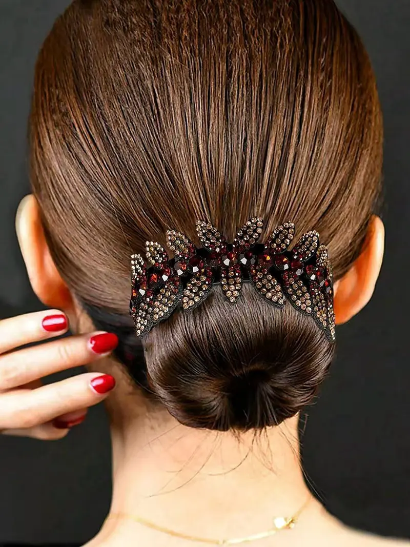 Glamorous Rhinestone Tassel Hair Clip - Sparkly Evening Accessory Amazon.com : Joez Wonderful Rhinestone Hair Clips, Silver  main image 3