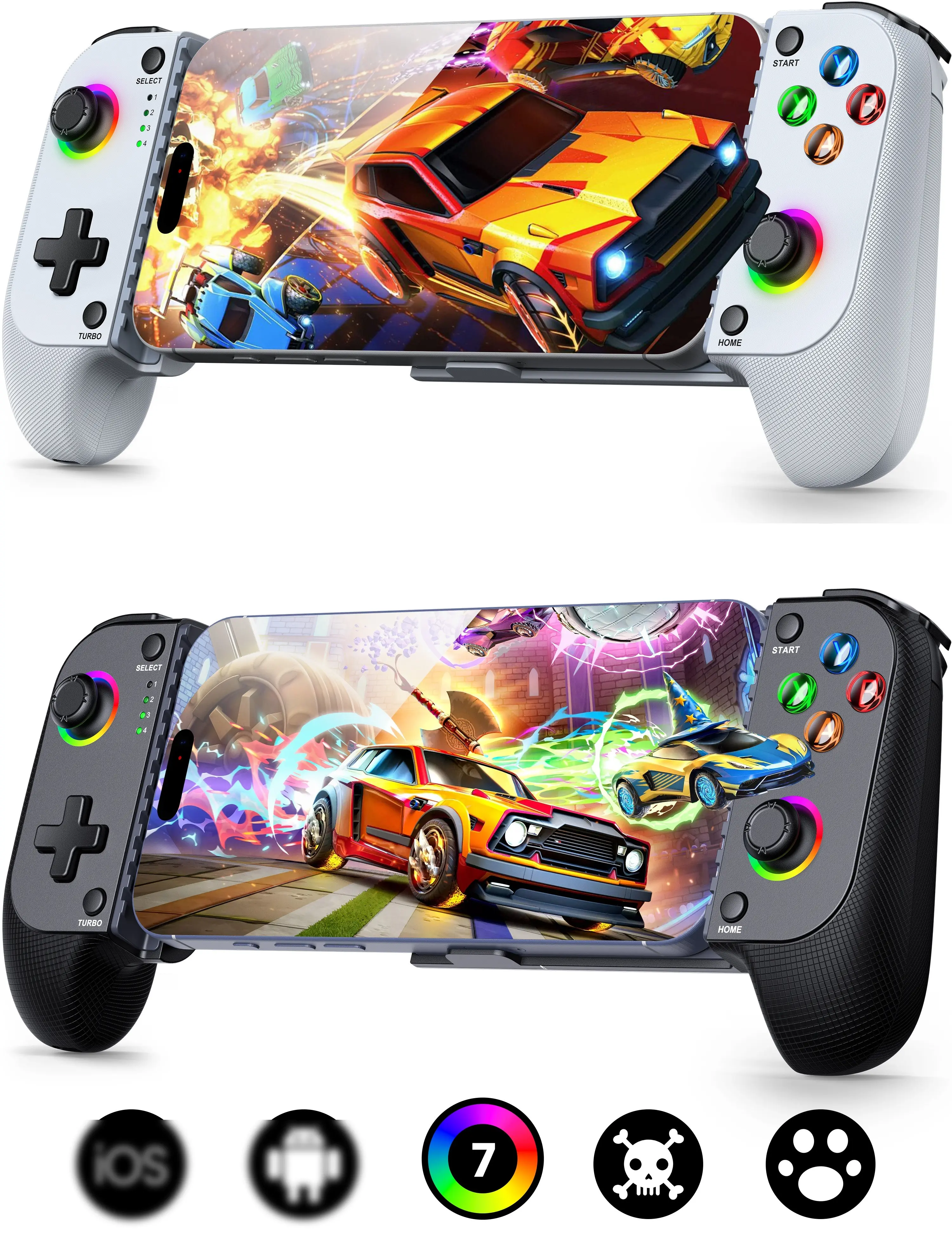Wireless Bluetooth Phone Controller,Mobile Gaming Controller for iPhone/Android