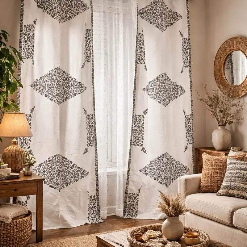 African Curtains Classic Ghana Made Ankara Design High Quality Machine Washable Cultural Home Decor