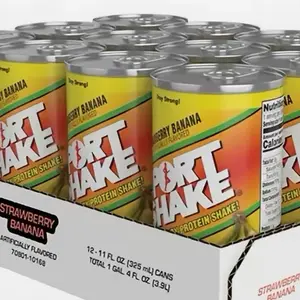 Sport Shake Strawberry Banana Protein Shake 12-11 Fl Oz Cans Total 1 Gallon 4 Fl Oz 39L Artificially Flavored Top Womenswear Tshirt