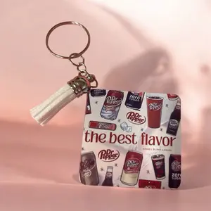Dr Pepper Keychain - The Best Flavor Design with Tassel Charm - Perfect for Dr Pepper Lovers