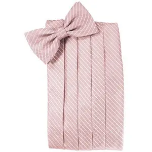 Rose Pink Palermo Cummerbund and Bow Tie Set