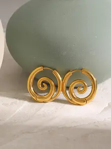 2pcs Fashionable Unique Spiral Snail Earrings, Fashionable Hoop Earrings for Women, Lightweight Skin-Friendly Hypoallergenic Material, Perfect Gift for Girlfriends