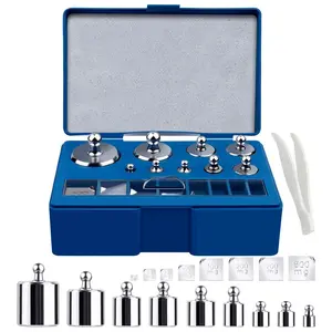 Calibration Weights for Digital Scale, 10mg - 100g Gram Weights Kit, Precision Stainless Steel  Scale Calibration Weight Set with Tweezers for Lab Educational Science