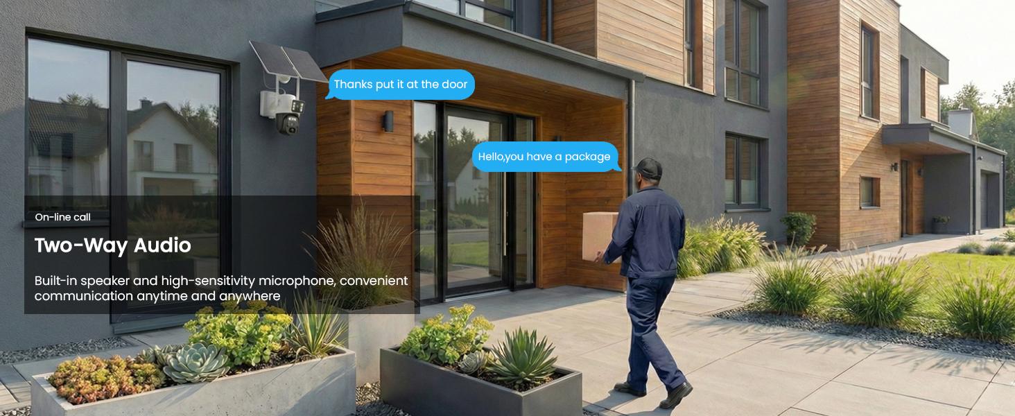 Hawkray 4G LTE Cellular Solar Security Camera, 360° Live View, 2K Color Night Vision, No WiFi Needed, PIR Motion Detection, Two-Way Talk, Built-in SIM Card, Wireless Outdoor Solar-Powered Surveillance