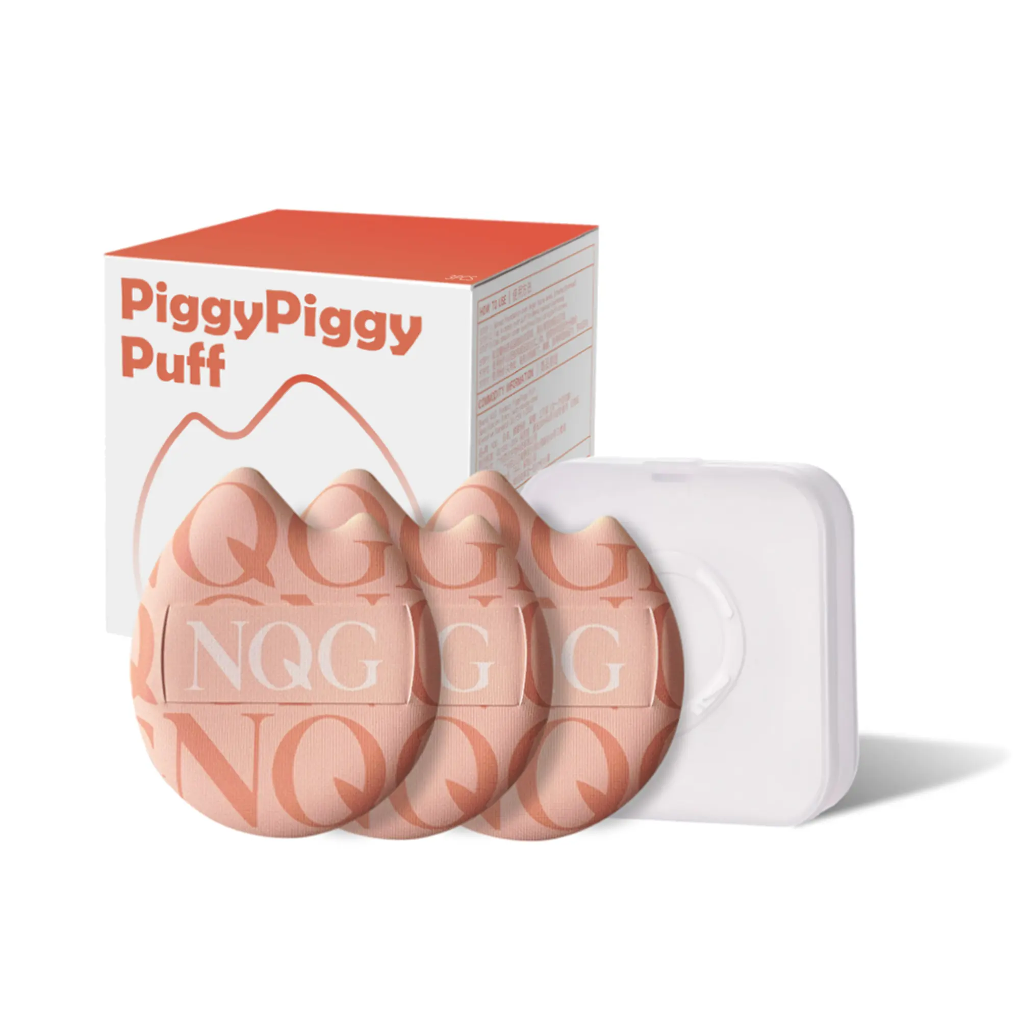 NQG 10Pcs Dual Tip Makeup Puff Set - Wet-Dry Use, No Color Bleeding, Flawless Foundation Blending Sponge Kit (10-Piece, 0.35 lb/160 g) - Soft Precision Zoning Application, Seamless Streak-Free, Hassle-Free, 80% Faster Application, Ultra-Soft