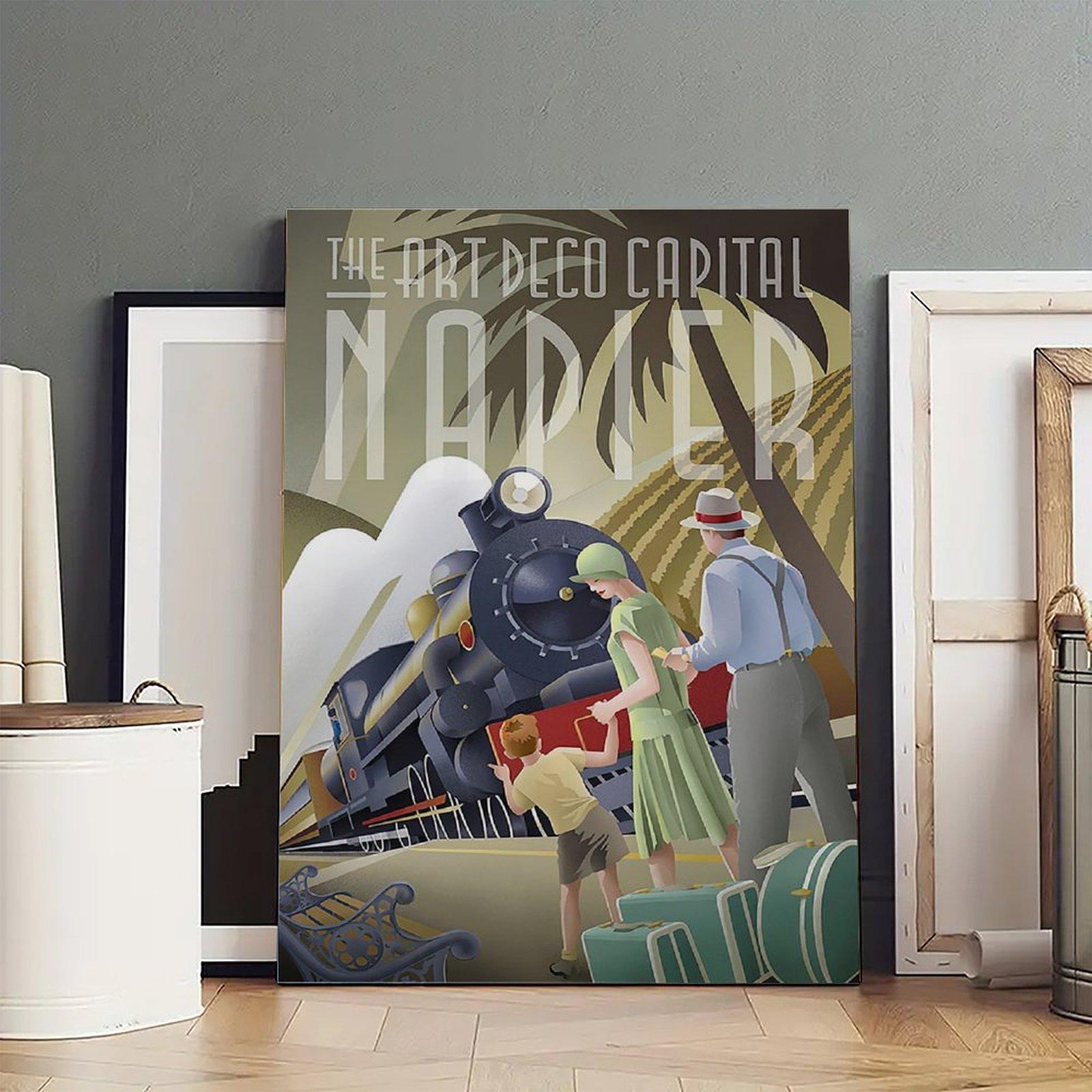 Vintage Poster Napier Retro Travel (2) Poster Decorative Painting Canvas Wall Art Picture Print Modern Family Bedroom Decor