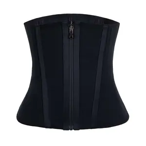 Women's Solid Zippered Front Waist Trainer Tummy Control Shaper for Postpartum Recovery Corset Shaper Everyday Floral Lace Bow Lingerie Set Lace Overbust Corset Bodysuit Butt Lift Trainer Body Shaper Zipper Full Bloom Calostrum - Shapewear wedding Latex