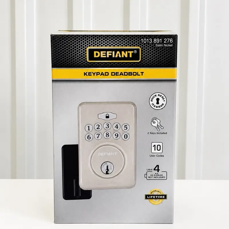 Radius Satin Nickel Single Cylinder Keypad Deadbolt Lock