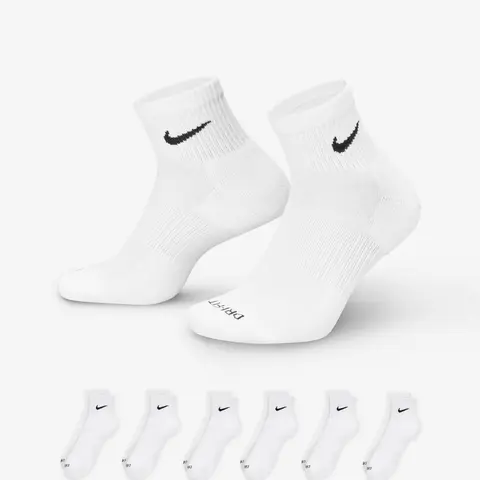 Nike Dri-Fit Everyday Plus Cushioned Training Ankle Socks (6 Pairs)