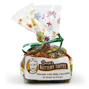 IN-STORE PICKUP ONLY | Homemade Milk Chocolate Toffee | 8 oz | Multiple Nut Options | Barb's Buttery Toffee