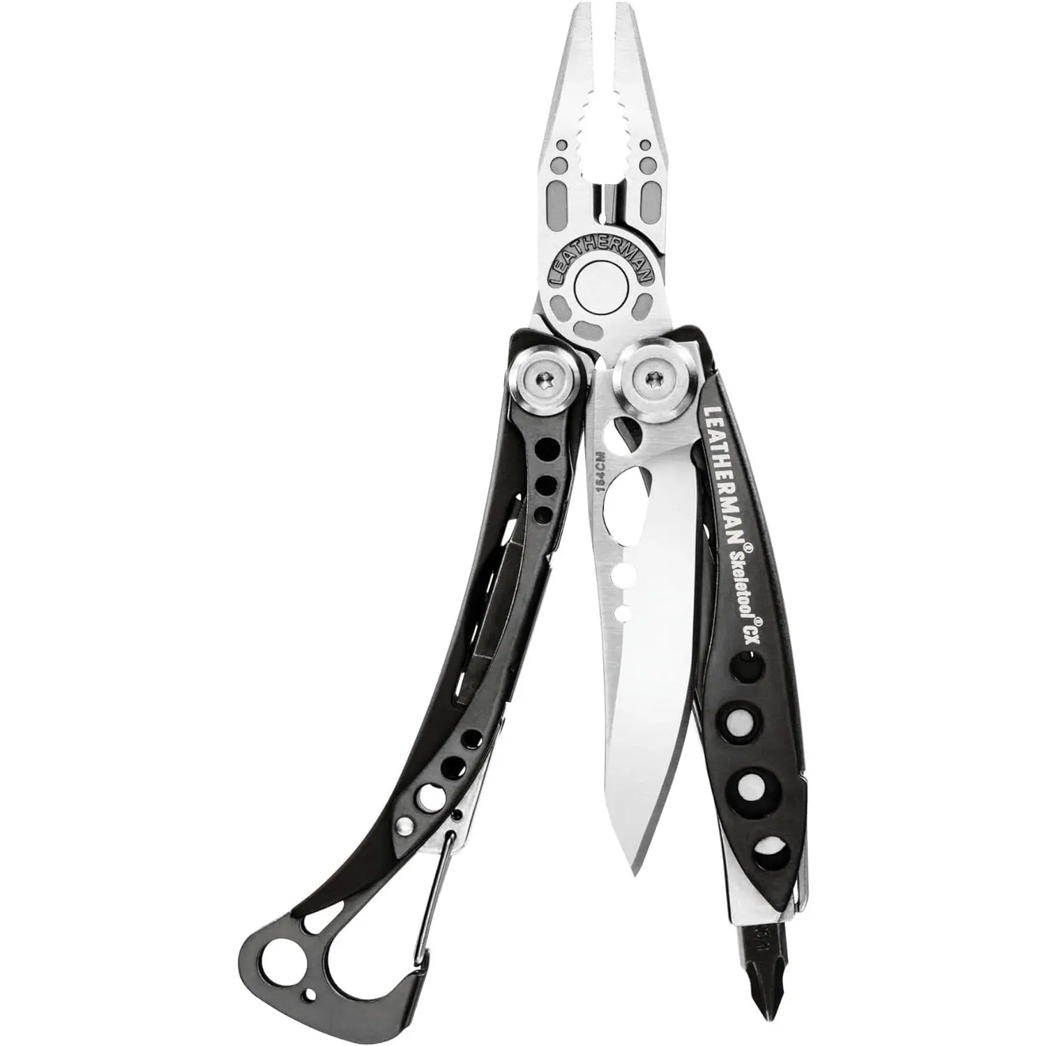 CX, 7-in-1 Lightweight, Minimalist Multi-Tool for Everyday Carry (EDC), Home, Garden & Outdoors, Black & Silver