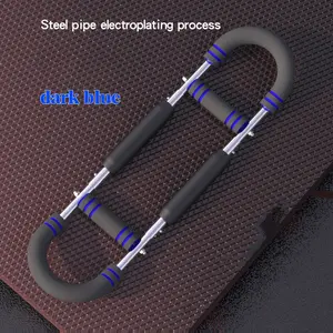 Adjustable Spring Arm Bar with Three Resistance Levels, Non-Slip Dual Grips, U-Shaped Chest Muscle Trainer for Home Workout