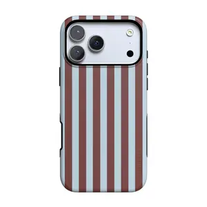 Casely iPhone 17 Pro Case | Sunday in Brooklyn | Blue Stripes | Bold Protective Design | Compatible with MagSafe