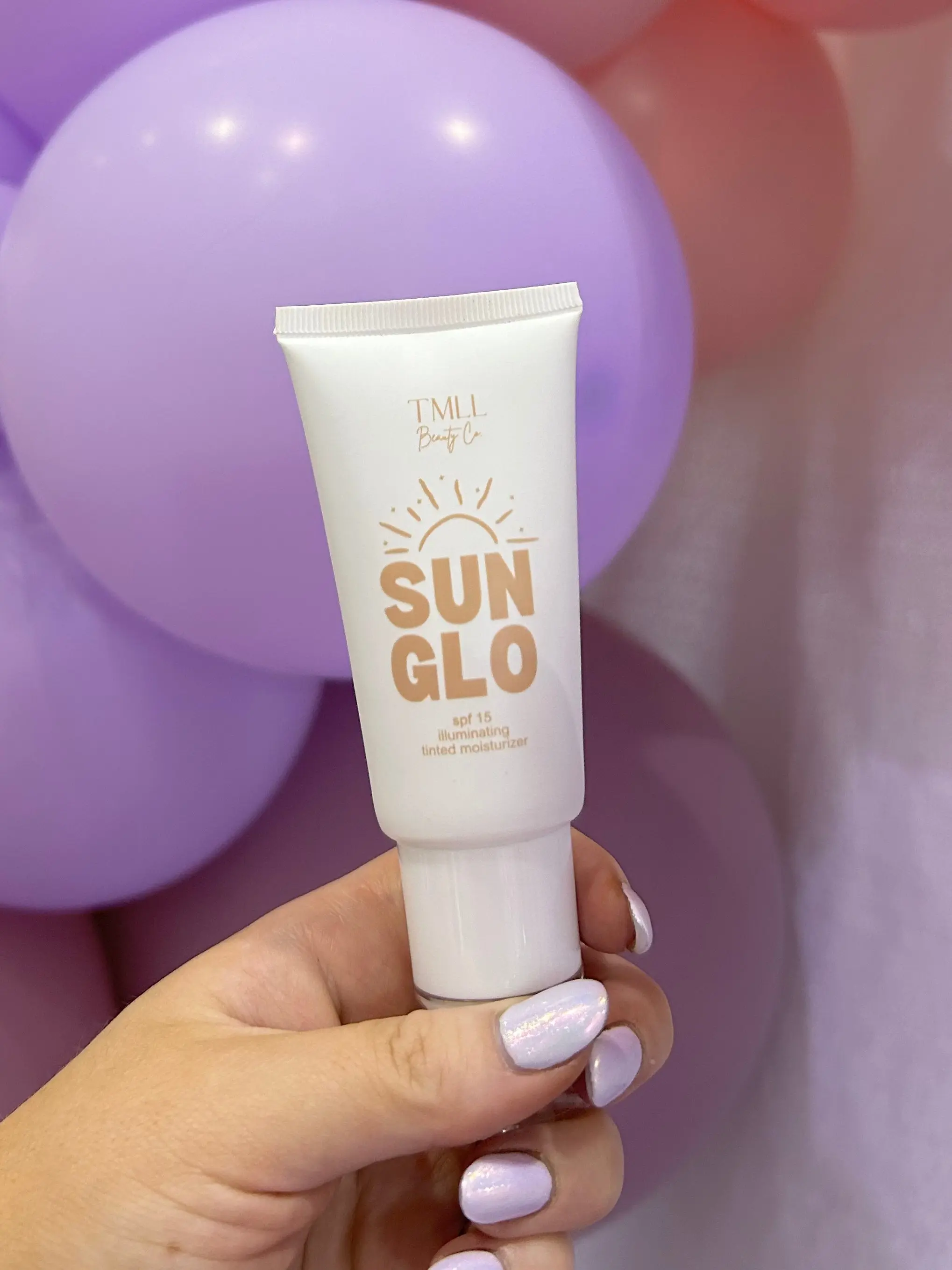 TMLL Sun Glo Tinted Facial Moisturizer - Daily Hydrate, UV Protectant Sunscreen with Shimmer, All Skin Types, Natural Light Dewy Makeup, Flawless Glow, Moisture, Radiant Glow, Minerals, Face, Daily Use, Shimmer Shine, Anti Wrinkle, Titanium Oxide, Emollie