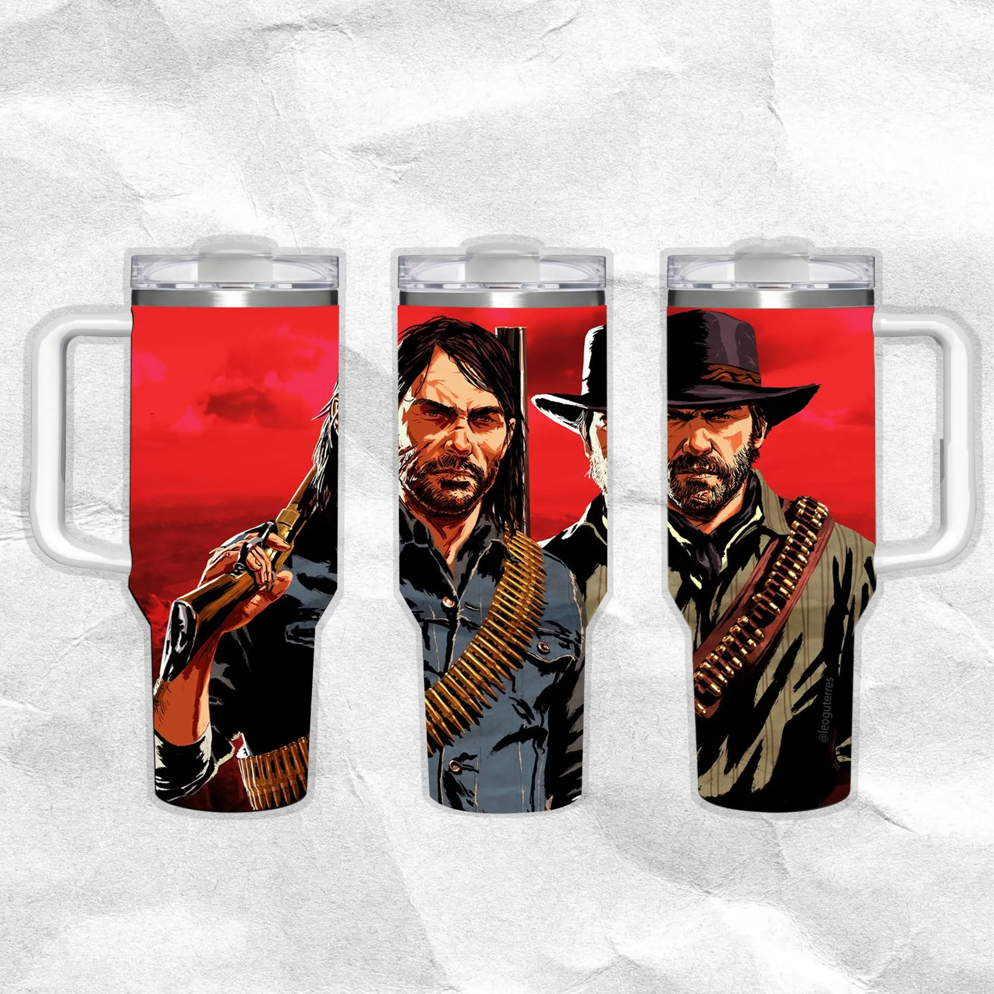 40oz Car Insulated Cup White