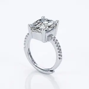 5ct Princess Cut CZ Ring with Adjustable Silver Band — Your Go-To Sparkle for Everyday Style, Proposals, Weddings, and Every Shining Moment in Between