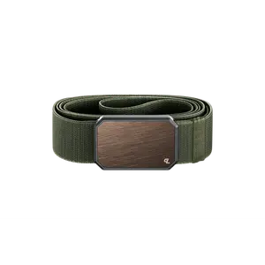 Groove Belt – Heavy-Duty Stretch Belt for Men, Outdoor & Work Use – Bronze / Base Camp Green