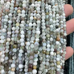 Best-selling 2-3-4mm natural tree-patterned agate stone faceted and polished small round beads - exquisite and gorgeous loose spacer beads arranged in an artistic and loose manner to create a dazzling visual hierarchy.Made from premium luxury materials a
