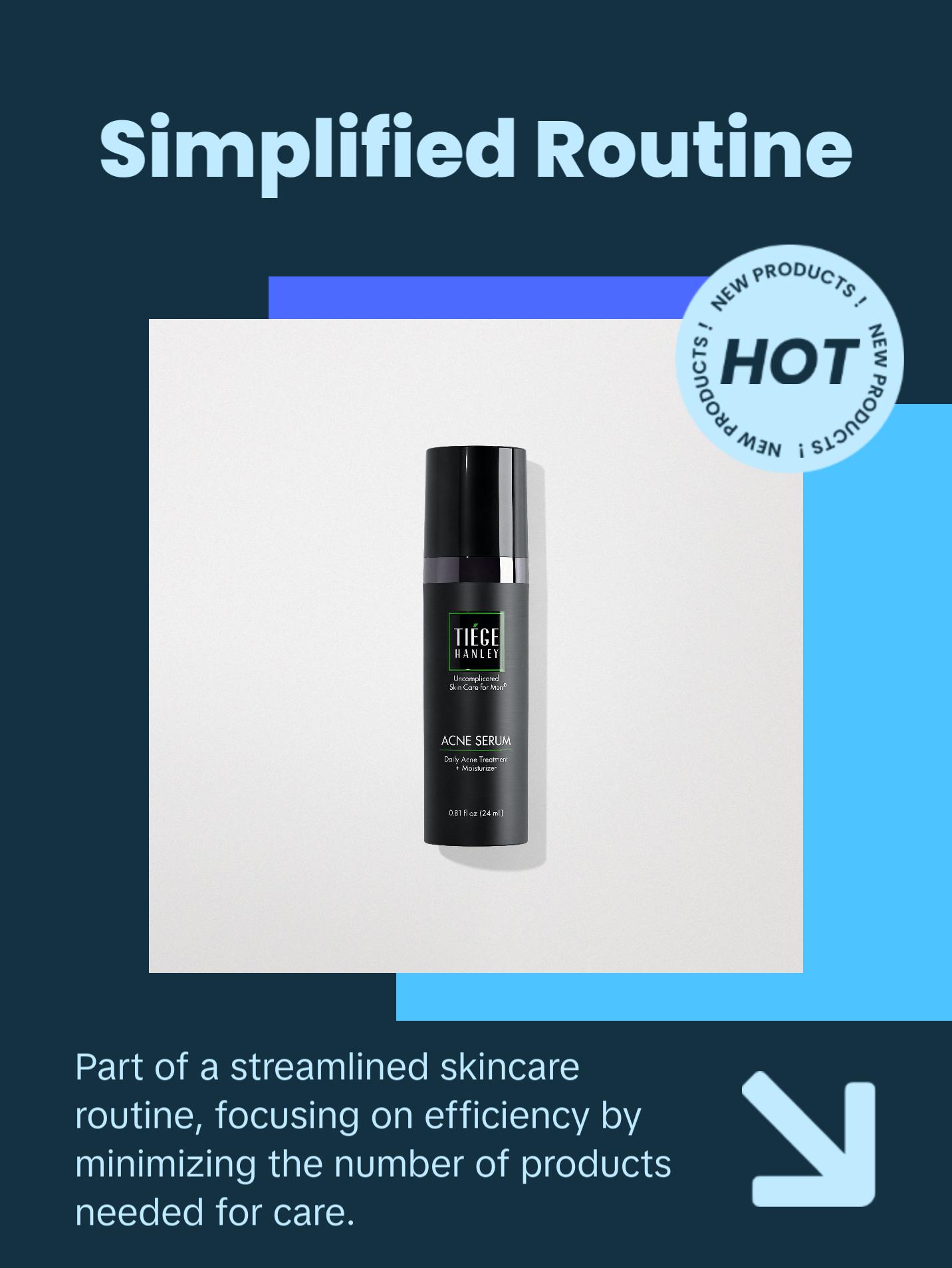 Tiege Hanley 2% Salicylic Acid Acne Serum - Tea Tree + Squalane + Niacinamide - Blackheads + Redness + Oily Skin