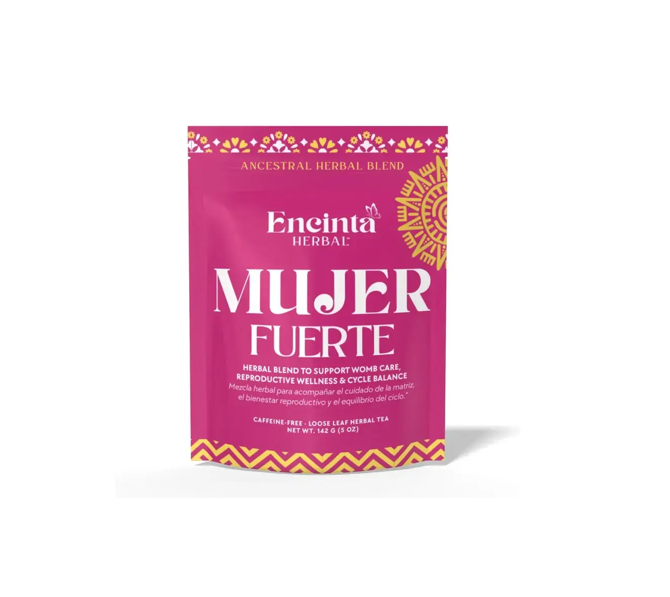 Encinta Herbal – Mujer Fuerte | Matriz & Womb Wellness | 15-Herb Cycle Support Tea (5oz)