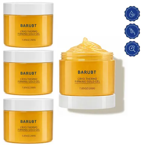 Gold-Tone Firming Body Cream (Buy 1 Get 3 Free, 4pcs 200ml) - Unisex Adult Body Care, Deep Moisturizing Cream with Gel-Infused Smoothing, 15-Day Fast Rejuvenation & Gentle Moisture for Arms/Thighs