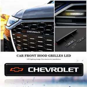Chevrolet Series Car Styling Accessories, Automobile Decals, Front Grille Central Emblem & Light Badge, Enhance Your Vehicle's Look