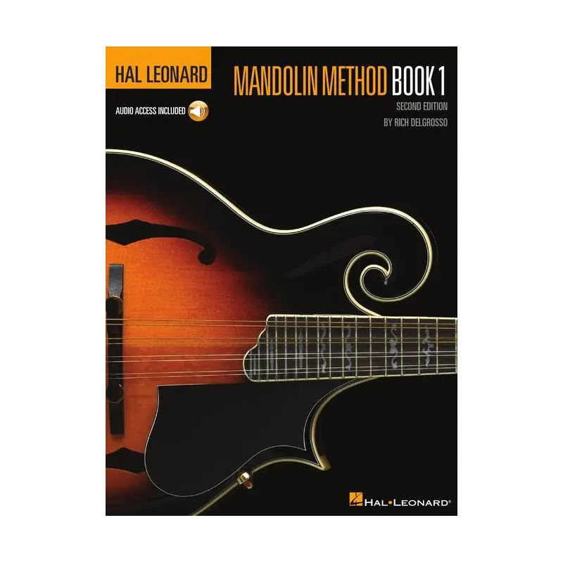 Hal Leonard Mandolin Method Book 1 - Beginner Educational Textbook for Folk Music, Includes Audio Features, Play-Along Duets, Standard Music Notation & Tablature