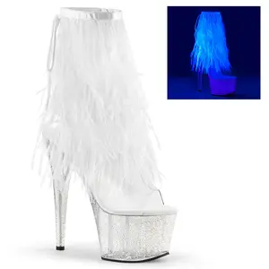 Pleaser Adore-1017MFF Women's Stylish Lace Ankle Platform High Heels, Fashion Heeled All-Season Footwear