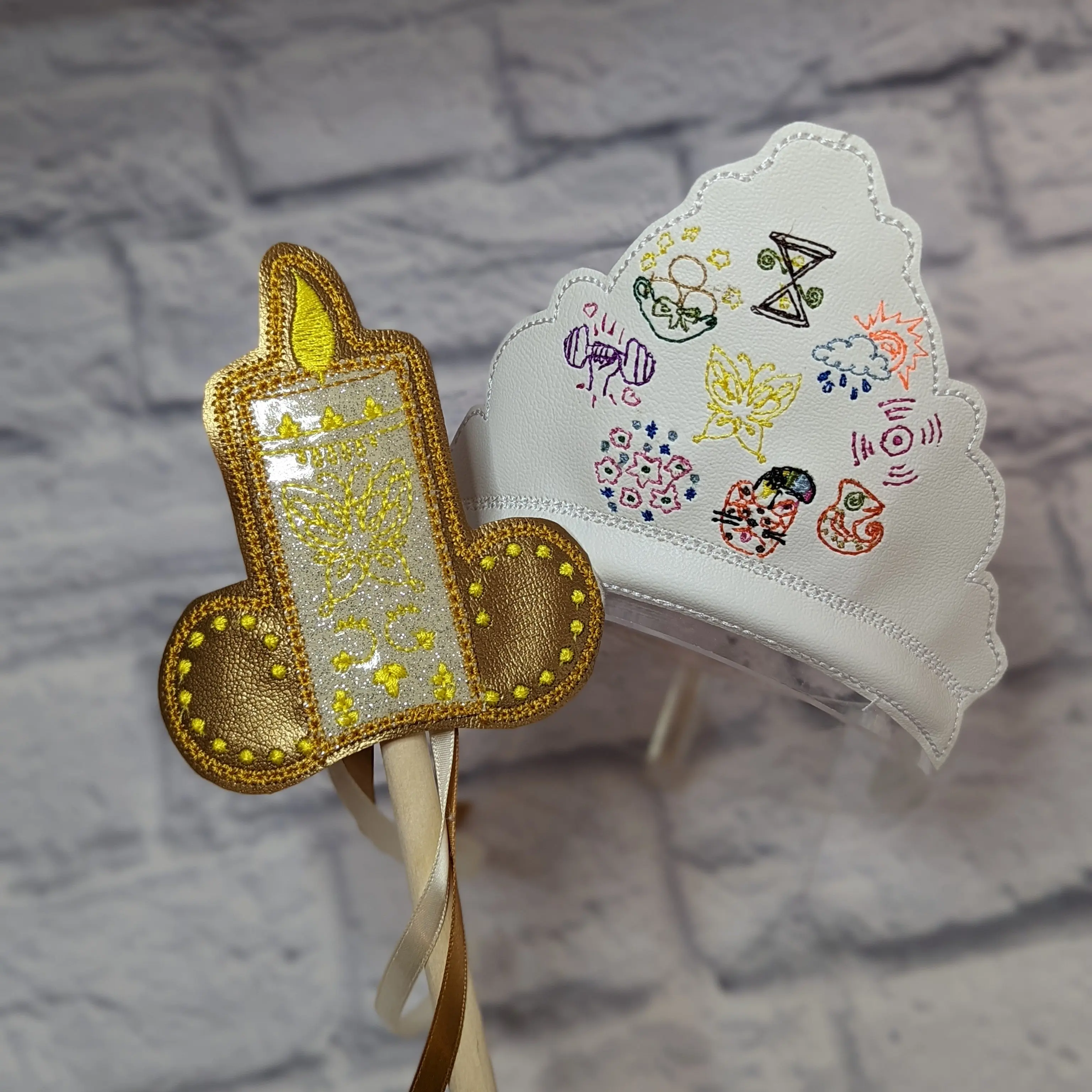 Musical Colombian Family Crown and Wand