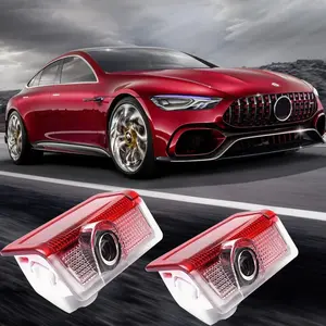 2 door courtesy light logo projectors puddle lights compatible with A, B, C, E, M, GL, GLA, GLC, GLE class accessories, non-fading 4K-HD car welcome lights, Car Lighting Accessories