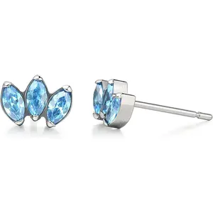 G23 Pure Titanium Earrings | Crown Cubic Zirconia | F136 Implant Grade  Studs| Suitable for  Ears Delicate